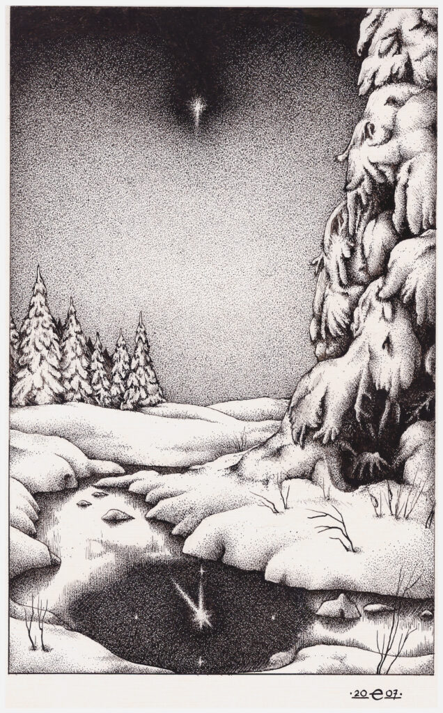 Звезда полей (иллюстрация к стихотворению Н.Рубцова), 2007 г.